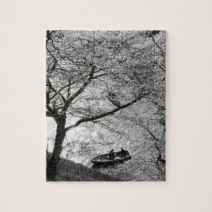 Puzzle Japón, Tokio. Flores de cerezo en el Imperio