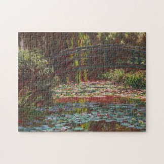 Puzzle ~ japonés Claude Monet de los lirios del puente y