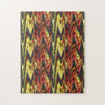 Jardín abstracto de manzana roja amarilla