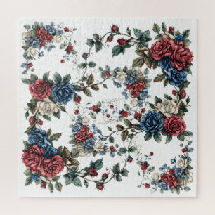 Puzzle Jardín Americano Rosas Patrióticas