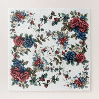 Puzzle Jardín Americano Rosas Patrióticas