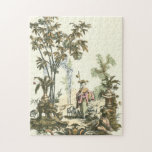 Puzzle Jardín asiático con mujeres y animales<br><div class="desc">Un bonito jardín de estilo asiático con varios animales y vigilado por una mujer atenta. La escena evoca los pensamientos del Jardín del Edén,  con una serpiente deslizándose en primer plano. ¡Un regalo perfecto para la persona de su vida que viaja bien por el mundo!</div>