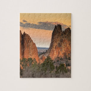 Puzzle Jardín bajo luz suave