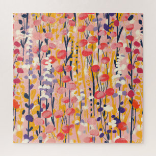 Puzzle Jardín Botánico Floral de Flores Silvestres Modern