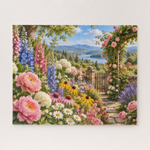 Puzzle Jardín de Cabaña Inglés