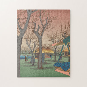 Puzzle Jardín De Ciruelas Por Hiroshige