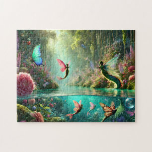 Puzzle Jardín de Colas Perdidas Sirena de Alas de Maripos
