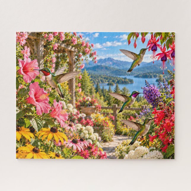 Puzzle Jardín de Colibríes (Horizontal)