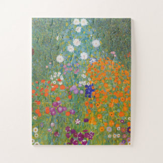 Puzzle Jardín de flores de Gustav Klimt