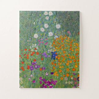 Puzzle Jardín de flores de Gustav Klimt