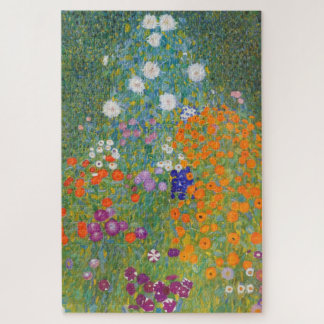 Puzzle Jardín de flores de Gustav Klimt