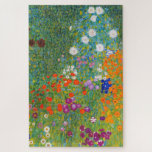 Puzzle Jardín de flores por Gustav Klimt<br><div class="desc">Por favor visite mi tienda para un diseño más interesante y más elección de color. => zazzle.com/colorfulworld*</div>