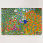 Puzzle Jardín de flores por Gustav Klimt<br><div class="desc">Por favor visite mi tienda para un diseño más interesante y más opciones de color.
=> zazzle.com/colorfulworld*</div>