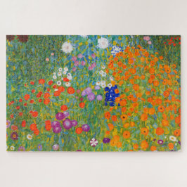 Puzzle Jardín de flores por Gustav Klimt