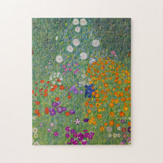 Puzzle Jardín de flores por Gustav Klimt