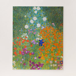 Puzzle Jardín de flores por Gustav Klimt