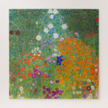 Puzzle Jardín de flores por Gustav Klimt<br><div class="desc">Por favor visite mi tienda para un diseño más interesante y más elección de color.
=> zazzle.com/colorfulworld*</div>