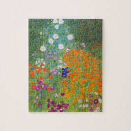Puzzle Jardín de flores por Gustav Klimt