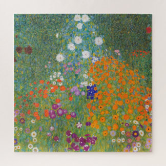 Puzzle Jardín de flores vibrantes - Gustav Klimt
