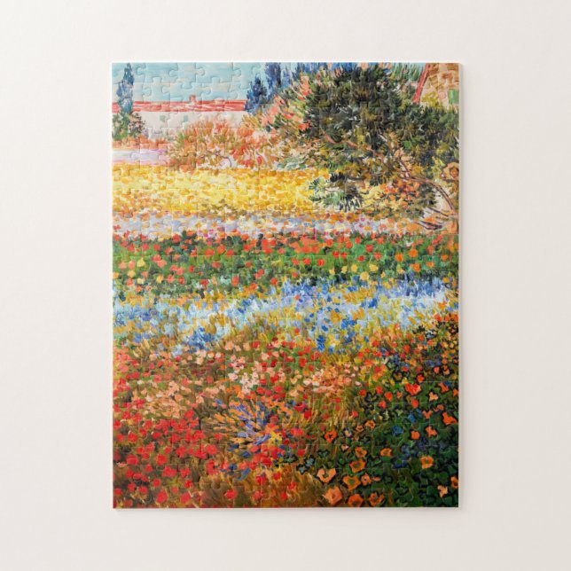 Puzzle 'Jardín de flores' Vincent van Gogh. (Vertical)