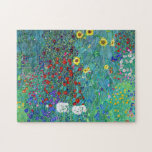 Puzzle Jardín de granja con girasoles, Gustav Klimt<br><div class="desc">Gustav Klimt (14 de julio de 1862 - 6 de febrero de 1918) era un pintor simbolista austríaco y uno de los miembros más destacados del movimiento secesión de Viena. Klimt es conocido por sus pinturas, murales, bocetos y otros objetos artísticos. Además de sus obras figurativas, que incluyen alegorías y...</div>