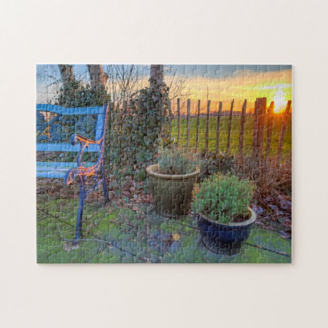 Puzzle Jardín de Invierno al atardecer (Horizontal)