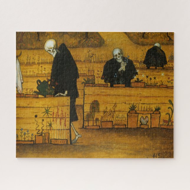 Puzzle Jardín de la Muerte (por Hugo Simberg) (Horizontal)