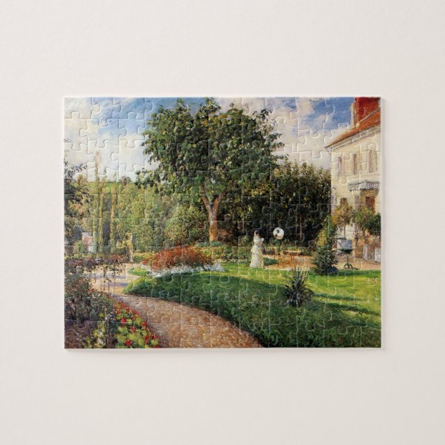 Puzzle Jardín de Les Mathurins en Pontoise por Pissarro (Horizontal)