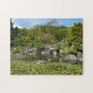 Puzzle Jardín de Lirio de Agua Japonés   Foto de la lagun