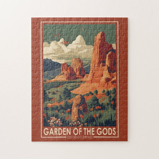 Puzzle Jardín de los dioses Colorado Springs Viajes de ép (Vertical)