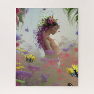 Puzzle Jardín de mariposa AI generada