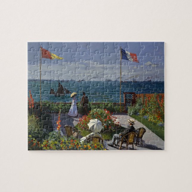 Puzzle Jardín de Monet en la pintura de Sainte-Adresse (Horizontal)