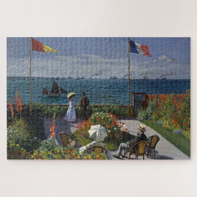 Puzzle Jardín de Monet en la pintura de Sainte-Adresse (Horizontal)
