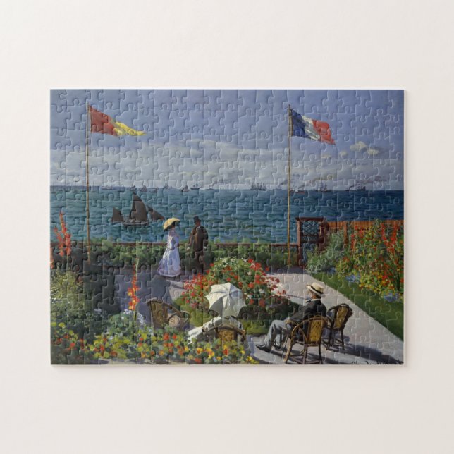 Puzzle Jardín de Monet en la pintura de Sainte-Adresse (Horizontal)