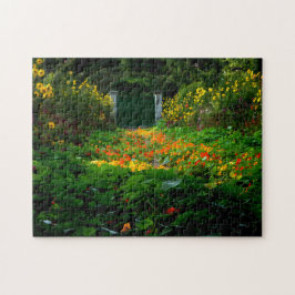 Puzzle Jardín de Monet, Giverny, Francia en otoño