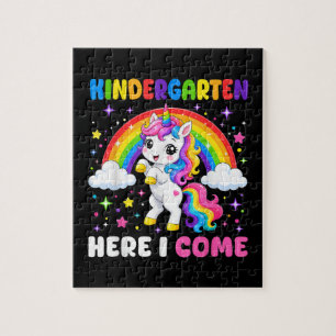 Puzzle Jardín de Niños Aquí Voy Unicornio Regreso a la Es