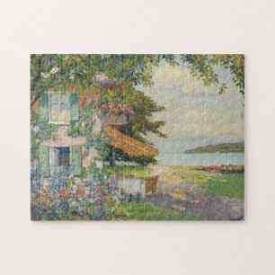 Puzzle Jardín de primavera en Starnberg   Edward Cucuel