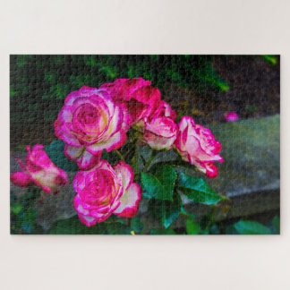 Puzzle Jardín de Rosas Rojas