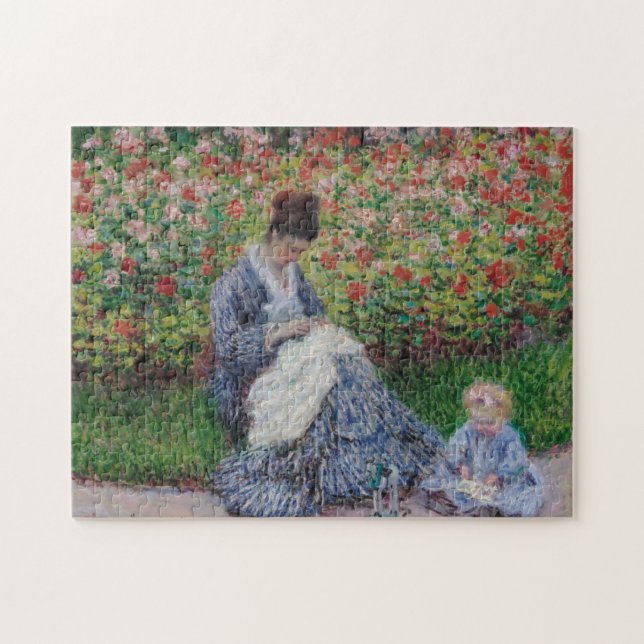 Puzzle Jardín del artista infantil Camille Monet, rompeca (Horizontal)