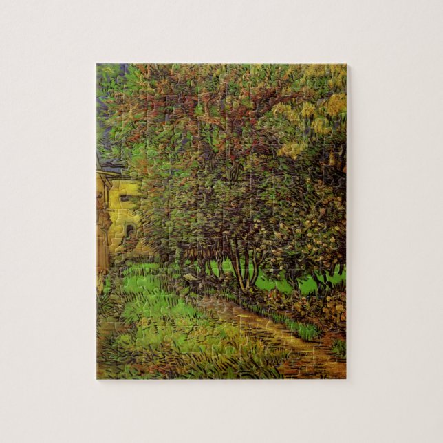 Puzzle Jardín del Hospital Saint-Paul por Vincent van Gog (Vertical)