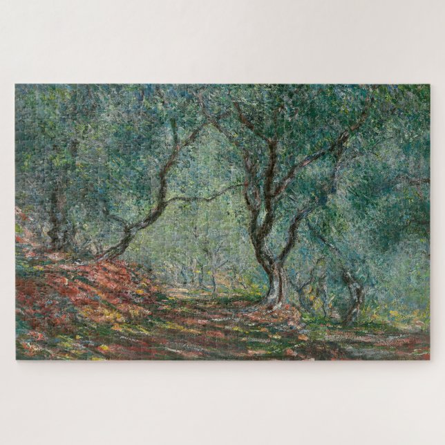 Puzzle Jardín del olivar de Claude Monet (Horizontal)