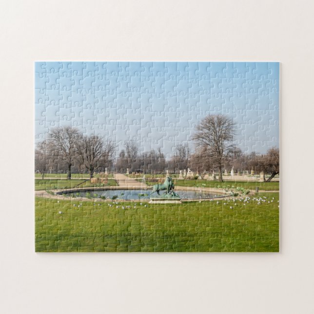 Puzzle Jardin des Tuileries en invierno - París (Horizontal)