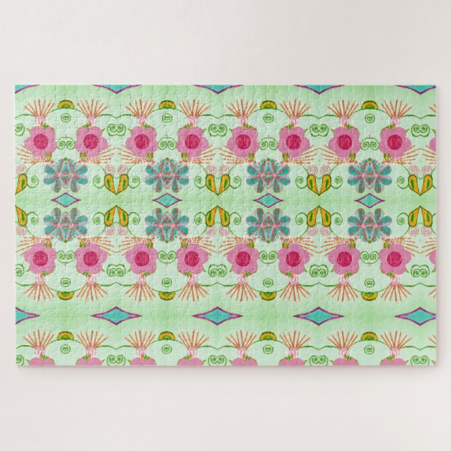 Puzzle Jardín ecléctico encantador: Belleza floral divers (Horizontal)