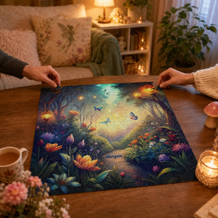 Puzzle Jardín Encantado del Crepúsculo - Regalo del Bosqu