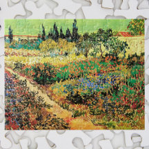 Jardín Florido con Camino de Vincent van Gogh