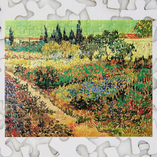 Puzzle Jardín Florido con Camino de Vincent van Gogh