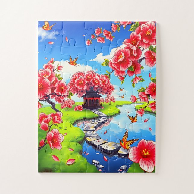 Puzzle Jardín japonés (Vertical)