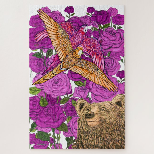 Puzzle Jardín Rosa (Vertical)