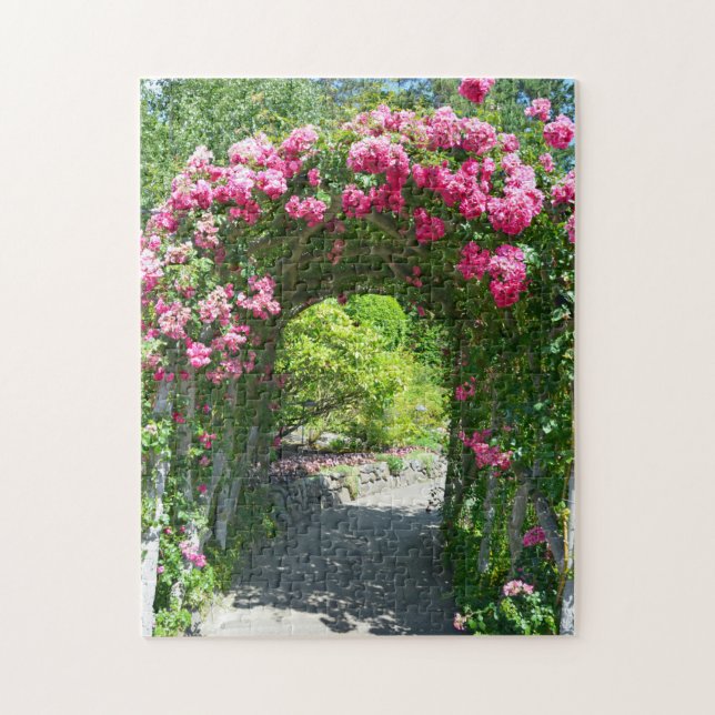 Puzzle Jardín rosa rosado (Vertical)