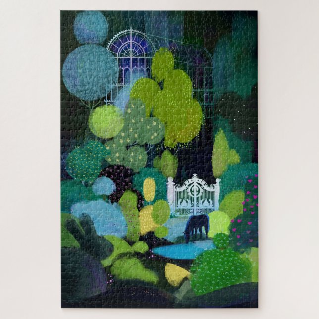 Puzzle Jardín secreto nocturno (Vertical)